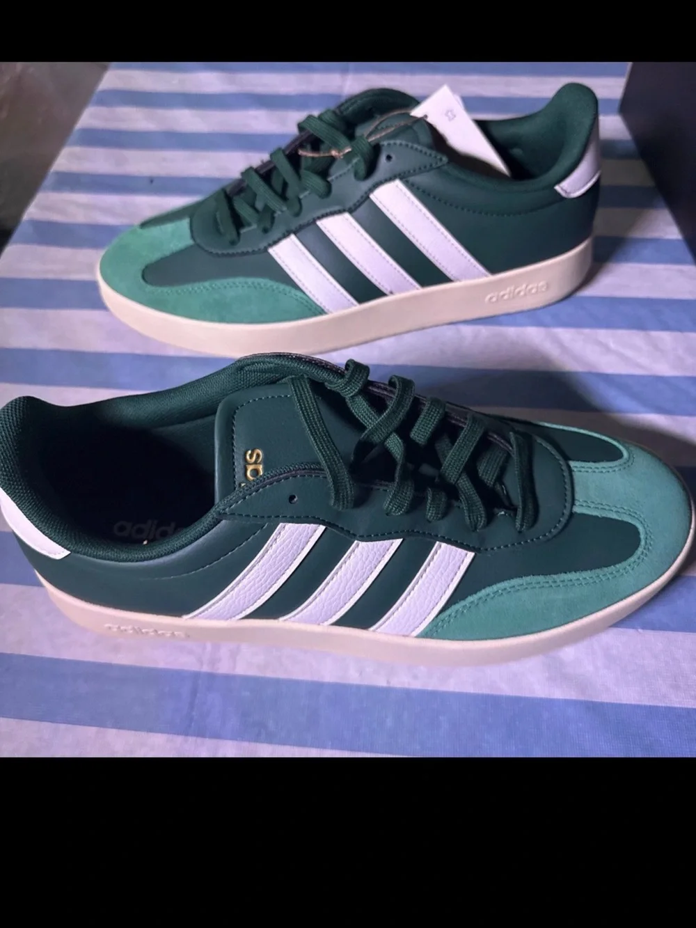 Adidas Barreda Skate Sneakers Black White Mens Size 11 Womens 12